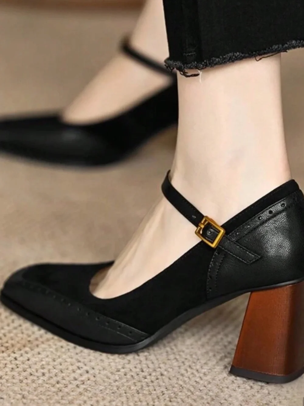 FRENCH CHIC♦️SQAURE TOE FASHION PUMP